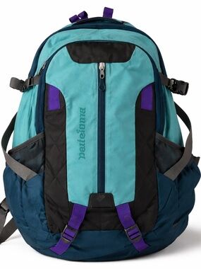 Patagonia Refugio Backpack 28L Teal Purple Hiking School Daypack Wor